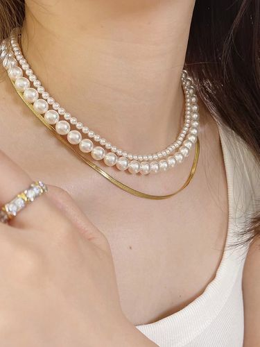 Layered Pearl Necklaces