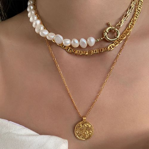 Layered Pearl Necklaces