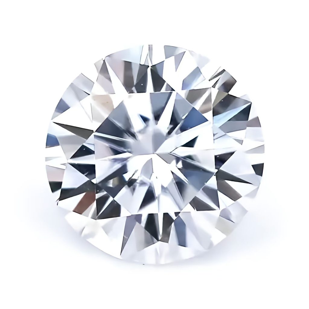 Round Brilliant Moissanite Gemstone Sparkling Elegance